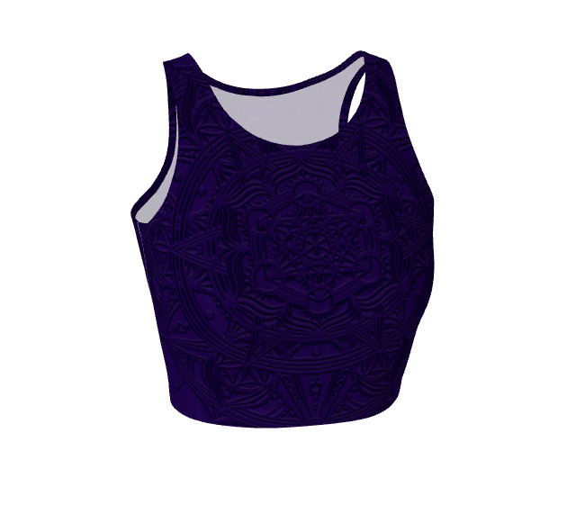 Mercury Metatron Mandala Crop Top