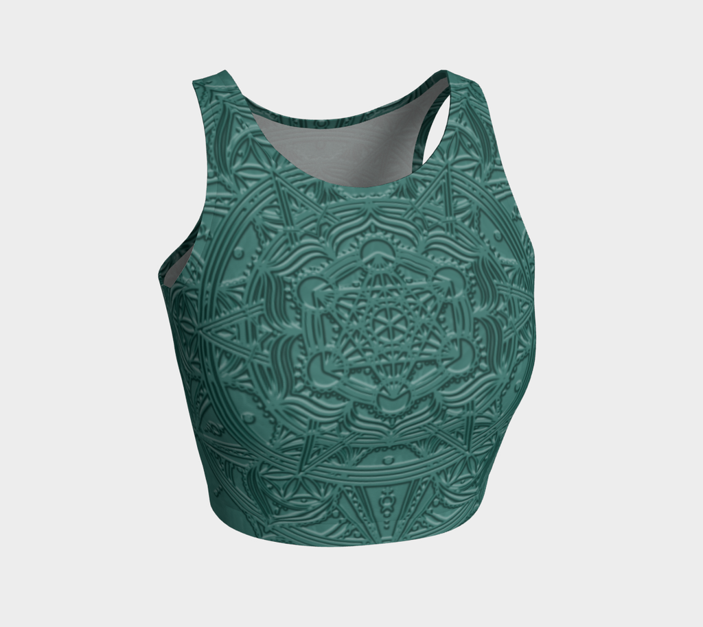 Mercury Metatron Mandala Crop Top