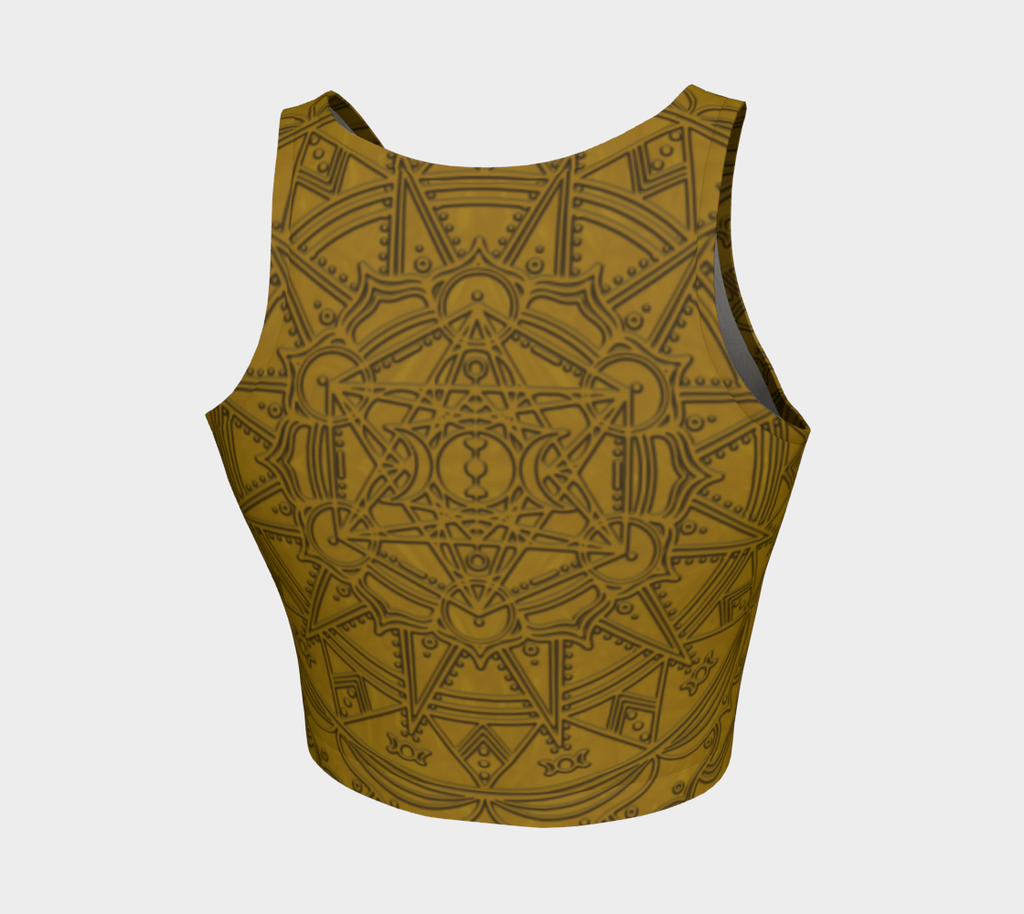 Metatron Moon Mandala Crop Top