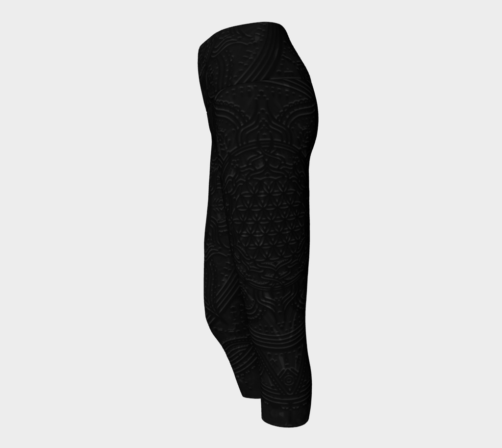 Sun Flower of Life Mandala Capris