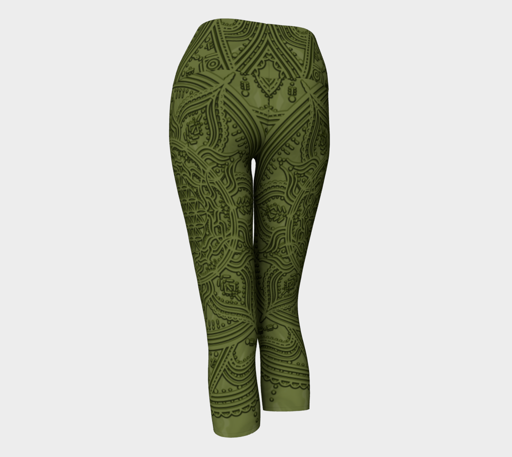 Sun Flower of Life Mandala Capris